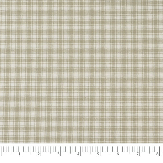 Waverly Inspirations 100% Cotton 44" Homespun Plaid Grey White Color Sewing Fabric by the Yard