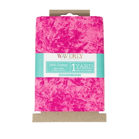 Waverly Inspirations 1 Yard Cut 100% Cotton Prints Fabric, Batik Magenta, 44" Wide for Quilting & Sewing