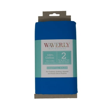 Waverly Inspirations, 100% Cotton, 44 Inch Wide, Sewing & Crafting, Cobalt, 2 Yard Cut Solids