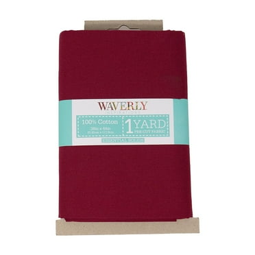 Waverly Inspirations, 100% Cotton, 44 Inch Wide, Sewing & Crafting, Cranberry, 1 Yard Cut Solids
