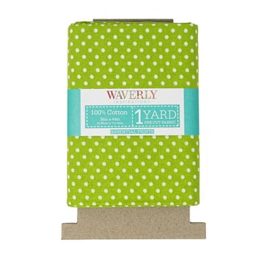 Waverly Inspirations, 100% Cotton, 44 Inch Wide, Sewing & Crafting, Dot Grass, 1 Yard Cut Prints