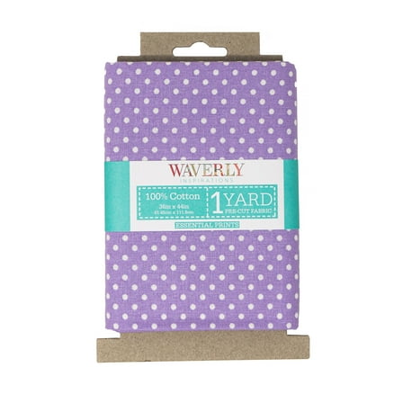 Waverly Inspirations 1 Yard Cut 100% Cotton Prints Fabric, Dot Lilac, 44" Wide for Quilting & Sewing