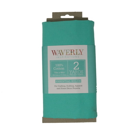 Waverly Inspirations 2 Yard Cut 100% Cotton Solids Fabric, Grotto, 44" Wide for Quilting & Sewing