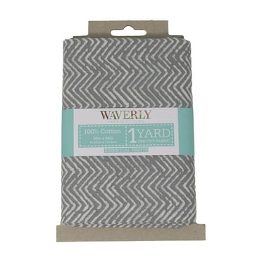 Waverly Inspirations, 100% Cotton, 44 Inch Wide, Sewing & Crafting, Herringbone, 1 Yard Cut Prints
