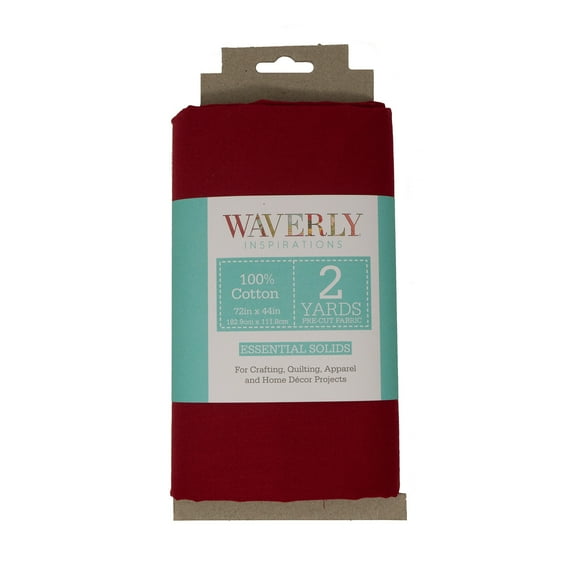 Waverly Inspirations 2 Yard Cut 100% Cotton Solids Fabric, Lacquer, 44" Wide for Quilting & Sewing