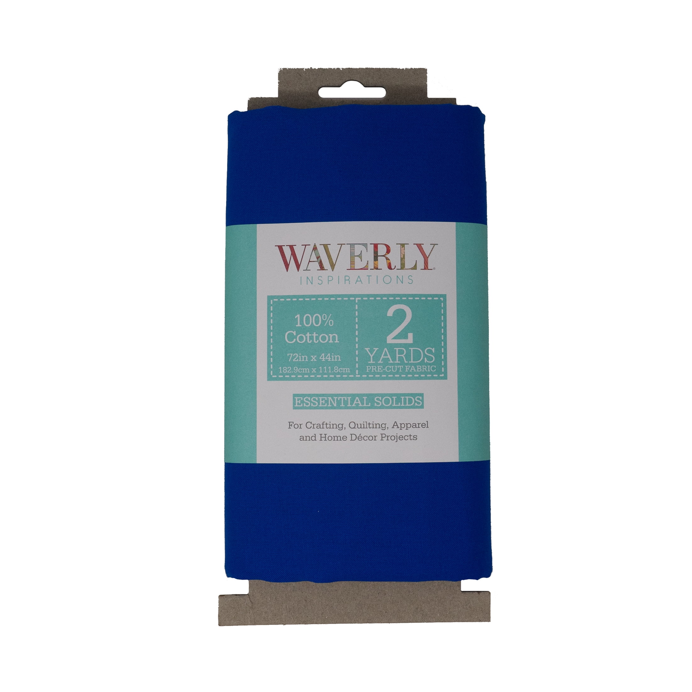 Waverly Inspirations 2 Yard Cut 100% Cotton Solids Fabric, Lapis, 44" Wide for Quilting & Sewing