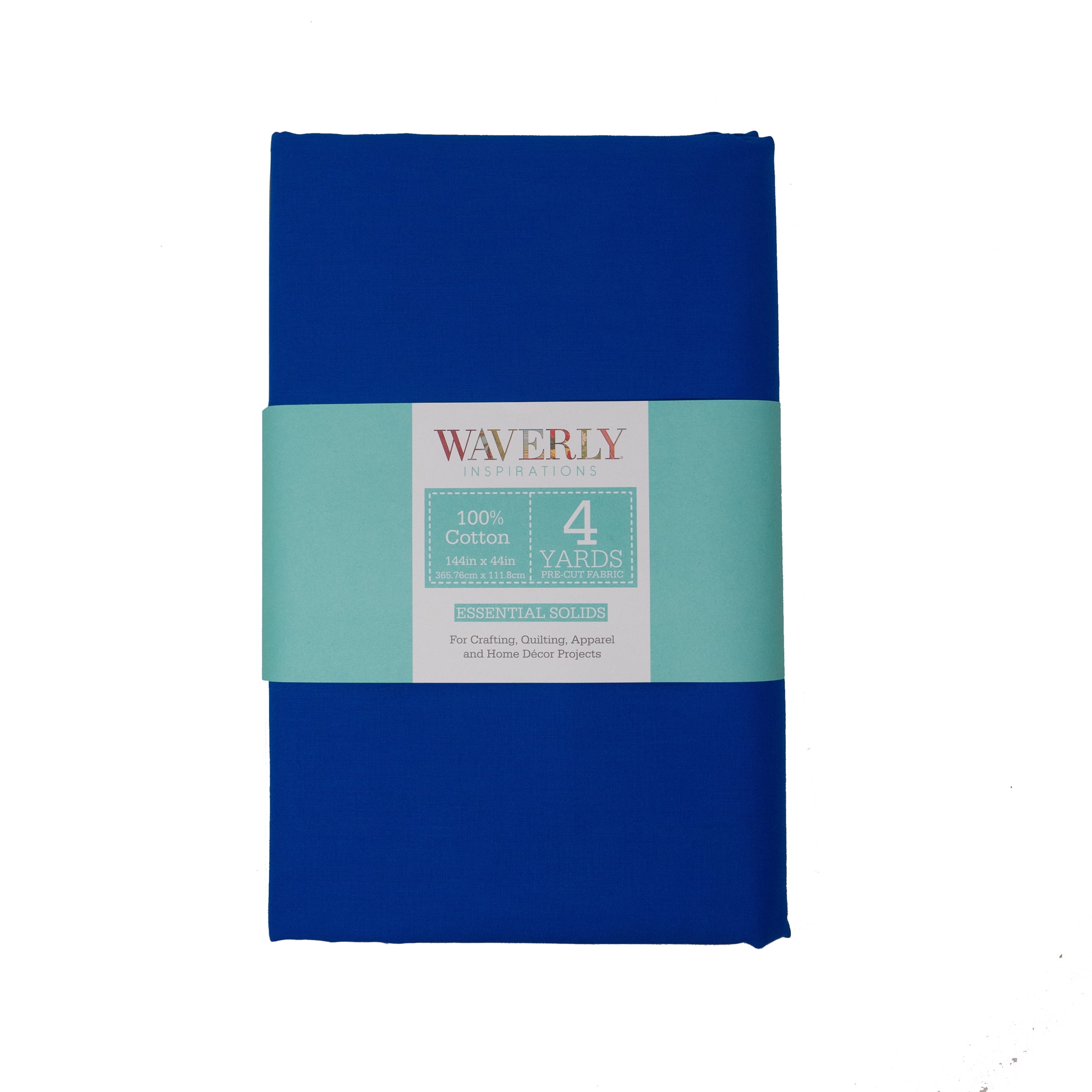 Waverly Inspirations 4 Yard Cut 100% Cotton Solids Fabric, Lapis, 44" Wide for Quilting & Sewing