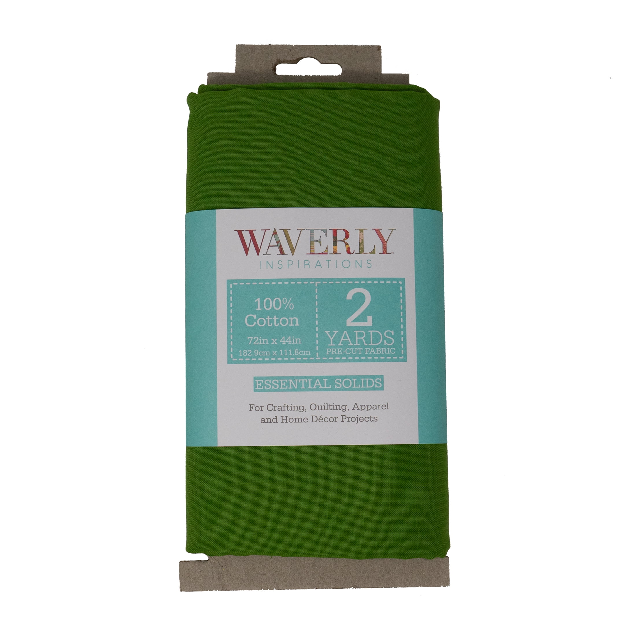 Waverly Inspirations 2 Yard Cut 100% Cotton Solids Fabric, Olive, 44" Wide for Quilting & Sewing