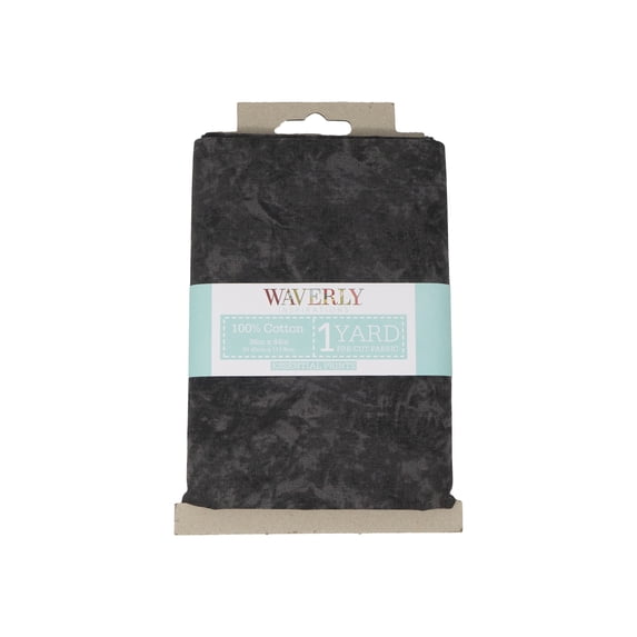 Waverly Inspirations 1 Yard Cut 100% Cotton Prints Fabric, Onyx Batik, 44" Wide for Quilting & Sewing