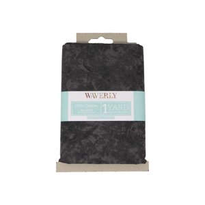 Waverly Inspirations 1 Yard Cut 100% Cotton Prints Fabric, Onyx Batik, 44" Wide for Quilting & Sewing