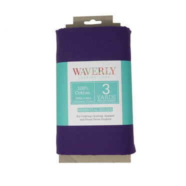 Waverly Inspirations, 100% Cotton, 44 Inch Wide, Sewing & Crafting, Pansy, 3 Yard Cut Solids