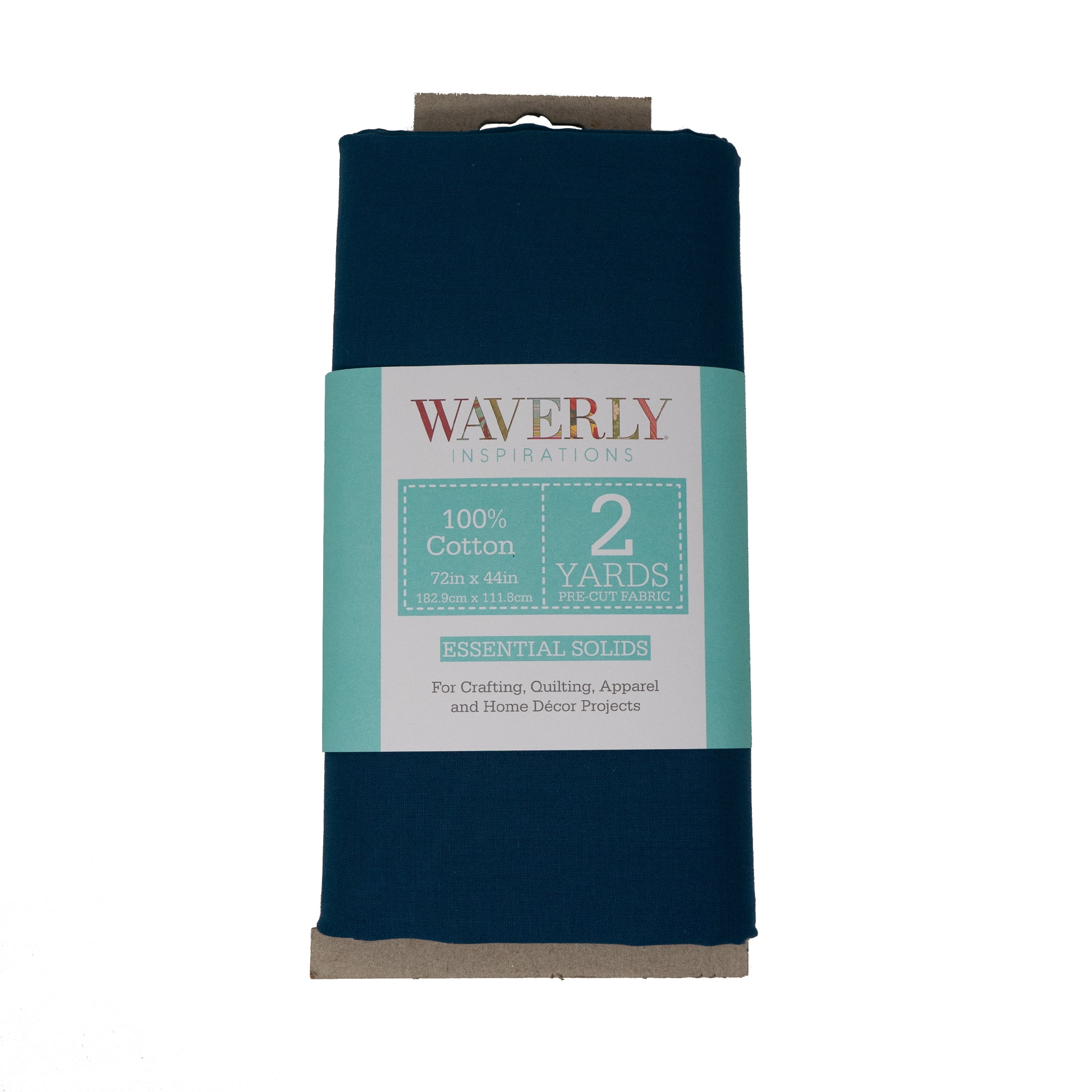 Waverly Inspirations 2 Yard Cut 100% Cotton Solids Fabric, Prussian, 44" Wide for Quilting & Sewing