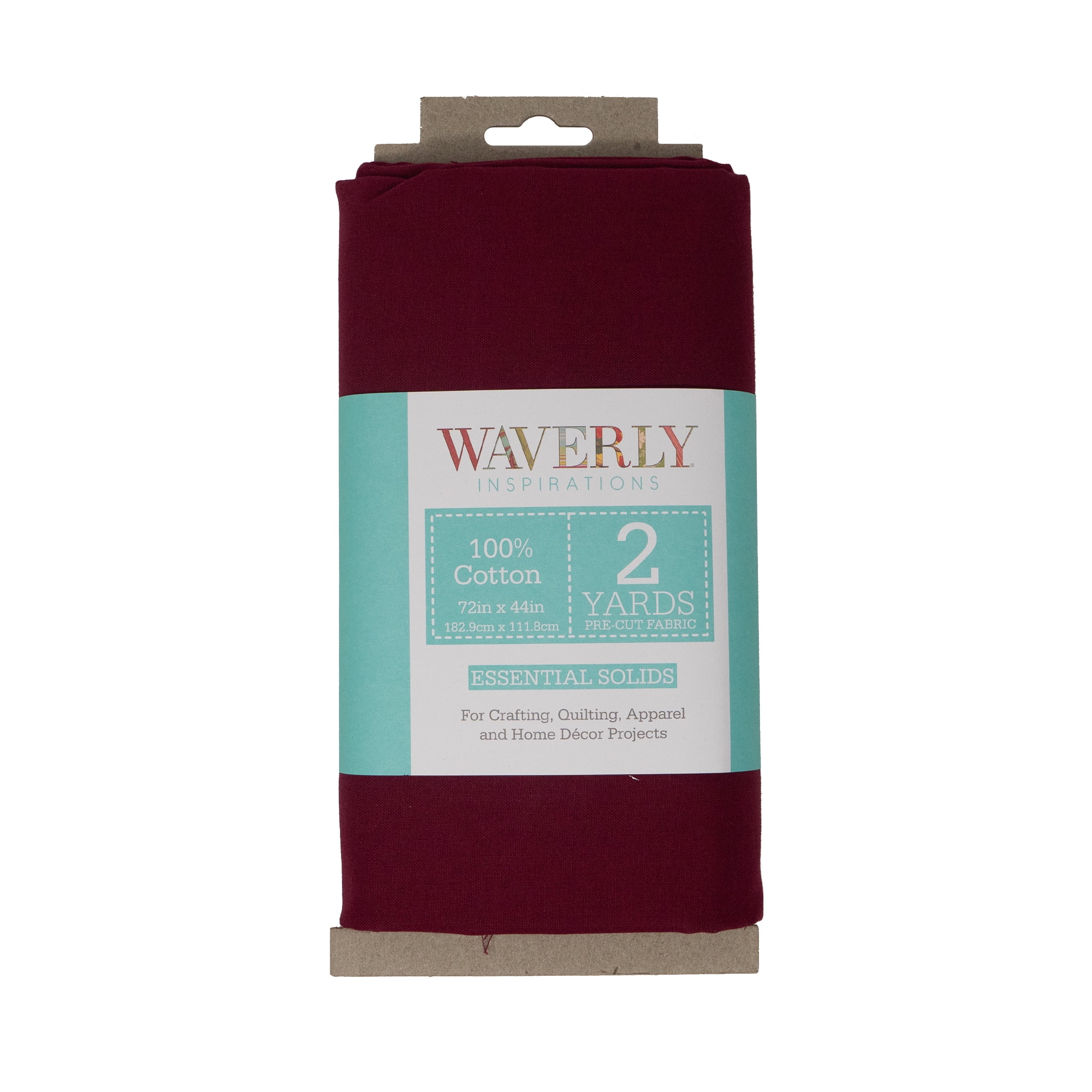 Waverly Inspirations 2 Yard Cut 100% Cotton Solids Fabric, Tea Berry, 44" Wide for Quilting & Sewing