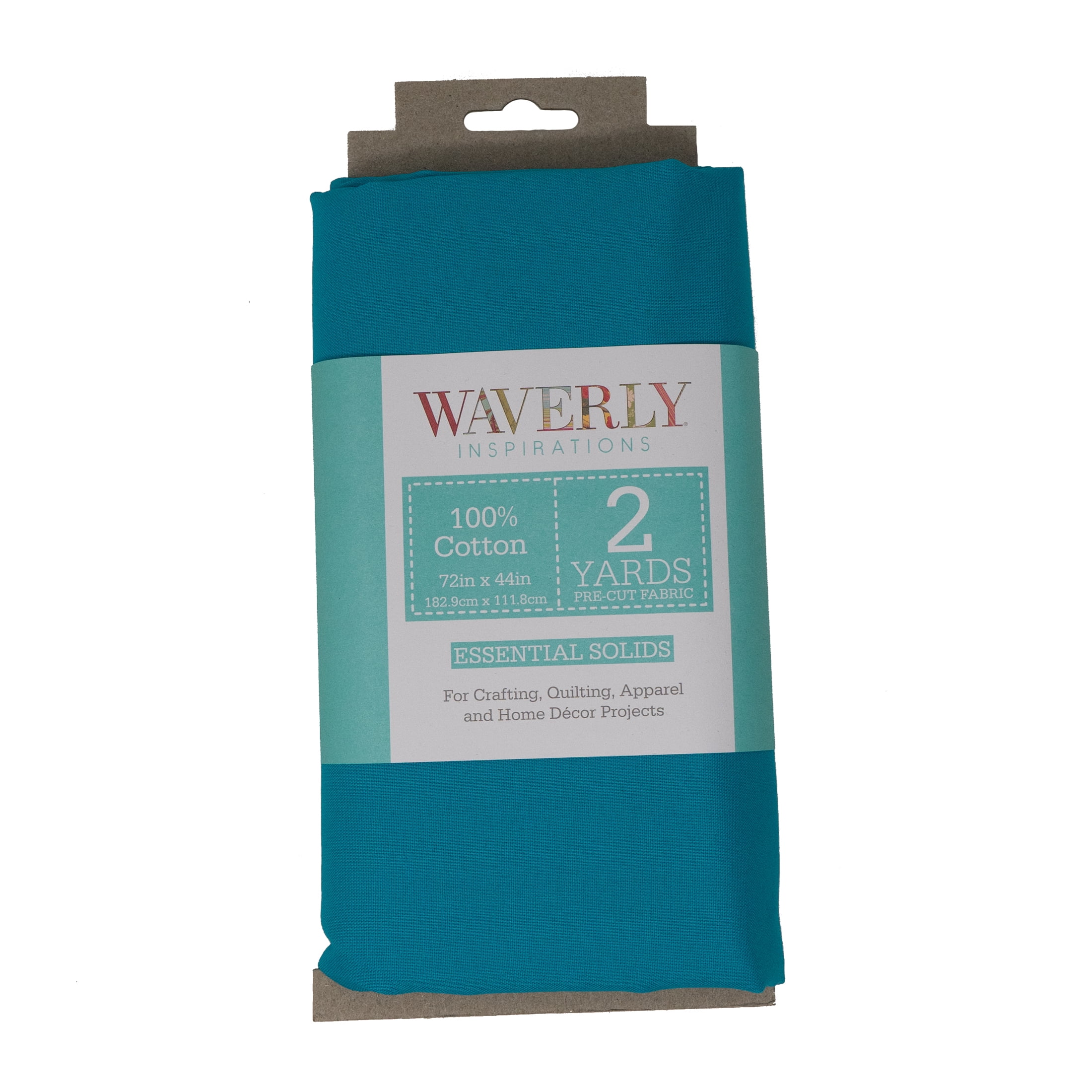 Waverly Inspirations 2 Yard Cut 100% Cotton Solids Fabric, Turquois, 44" Wide for Quilting & Sewing