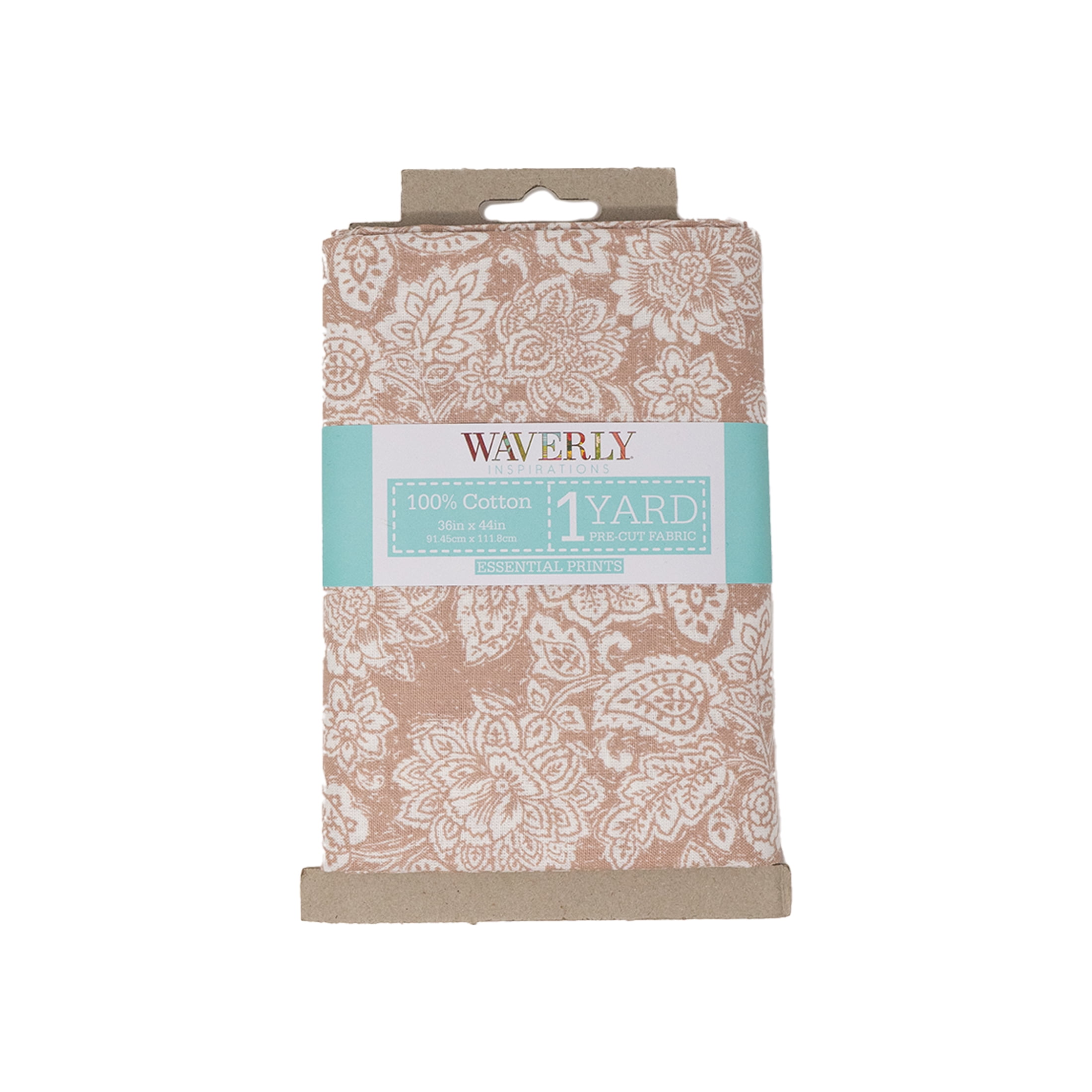 Waverly Inspirations 1 Yard Cut 100% Cotton Prints Fabric, Woodcut Jacobean, 44" Wide for Quilting & Sewing