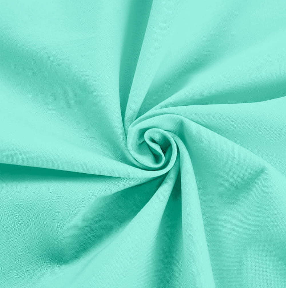 Waverly Inspirations 100% Cotton 44" Solid Aqua Color Sewing Fabric by the Yard