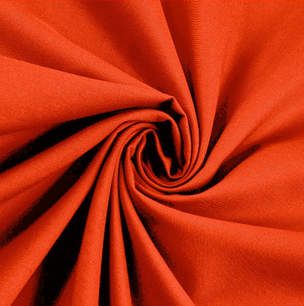Waverly Inspirations 100% Cotton 44" Solid Flame Color Sewing Fabric by the Yard