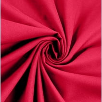 Waverly Inspirations 100% Cotton 44" Solid Poppy Red Color Sewing Fabric by the Yard