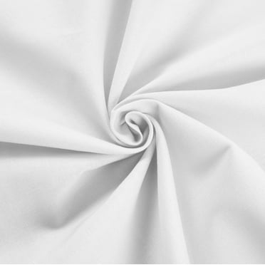 Waverly Inspirations 100% Cotton 44" Solid White Color Sewing Fabric by the Yard