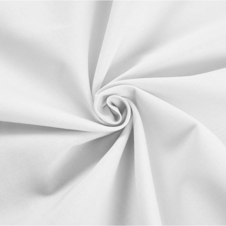 Waverly Inspirations 100% Cotton 44 inch Solid White Color Sewing Fabric by The Yard, Size: 36 inch x 44 inch