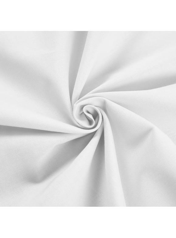 Waverly Inspirations 100% Cotton 44" Solid White Color Sewing Fabric by the Yard