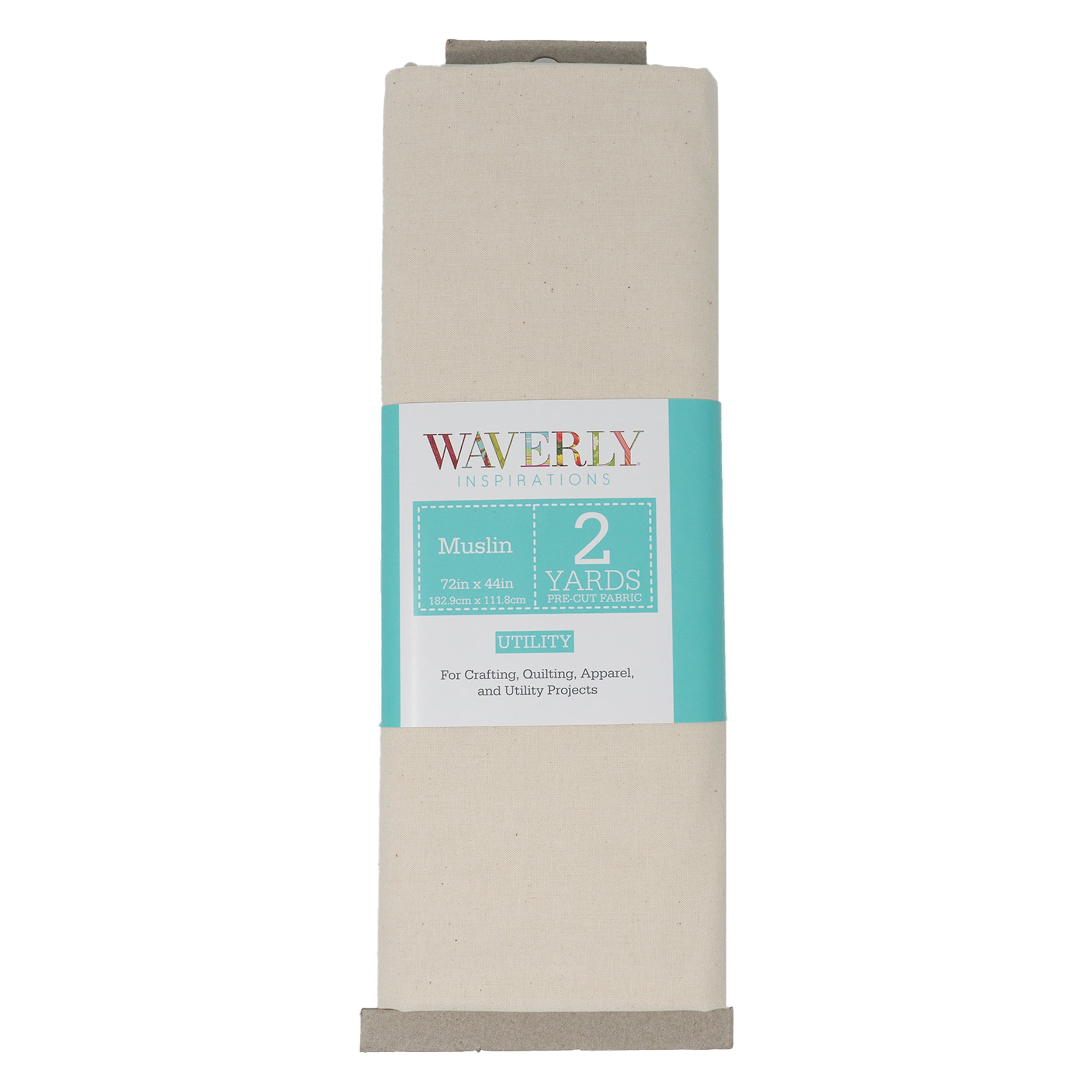 Waverly Inspirations 2 Yard Cut 100% Cotton Natural Muslin Fabric, 44" Wide for Sewing & Crafting