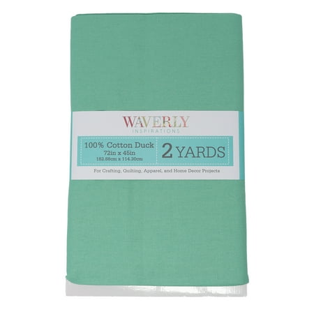 Waverly Inspirations Sewing & Craft Fabric, 100% Cotton, Solid Spa Blue, 45 in x 2 Yards Precut, 1 Each