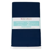 Waverly Inspirations 2 Yard Cut 100% Cotton Duck Solid Fabric Solid Navy, 45 Wide for Quilting & Sewing