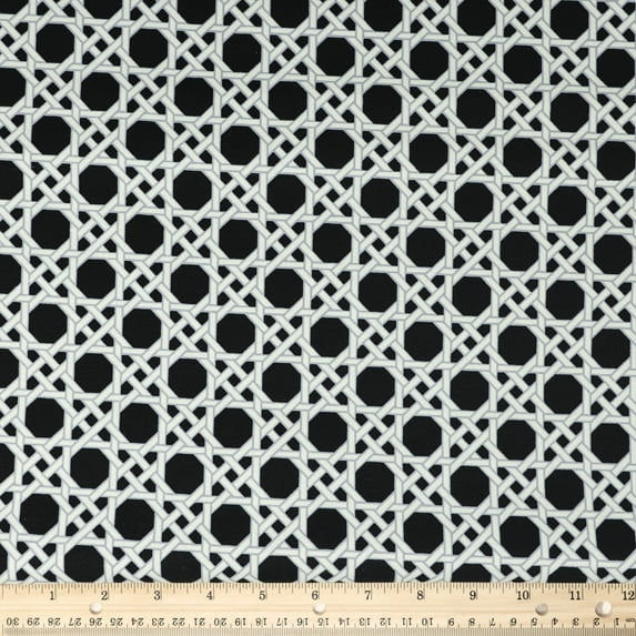 Waverly Inspirations 100% Cotton Duck 54" Canning Print Black Color Sewing Fabric By the Bolt