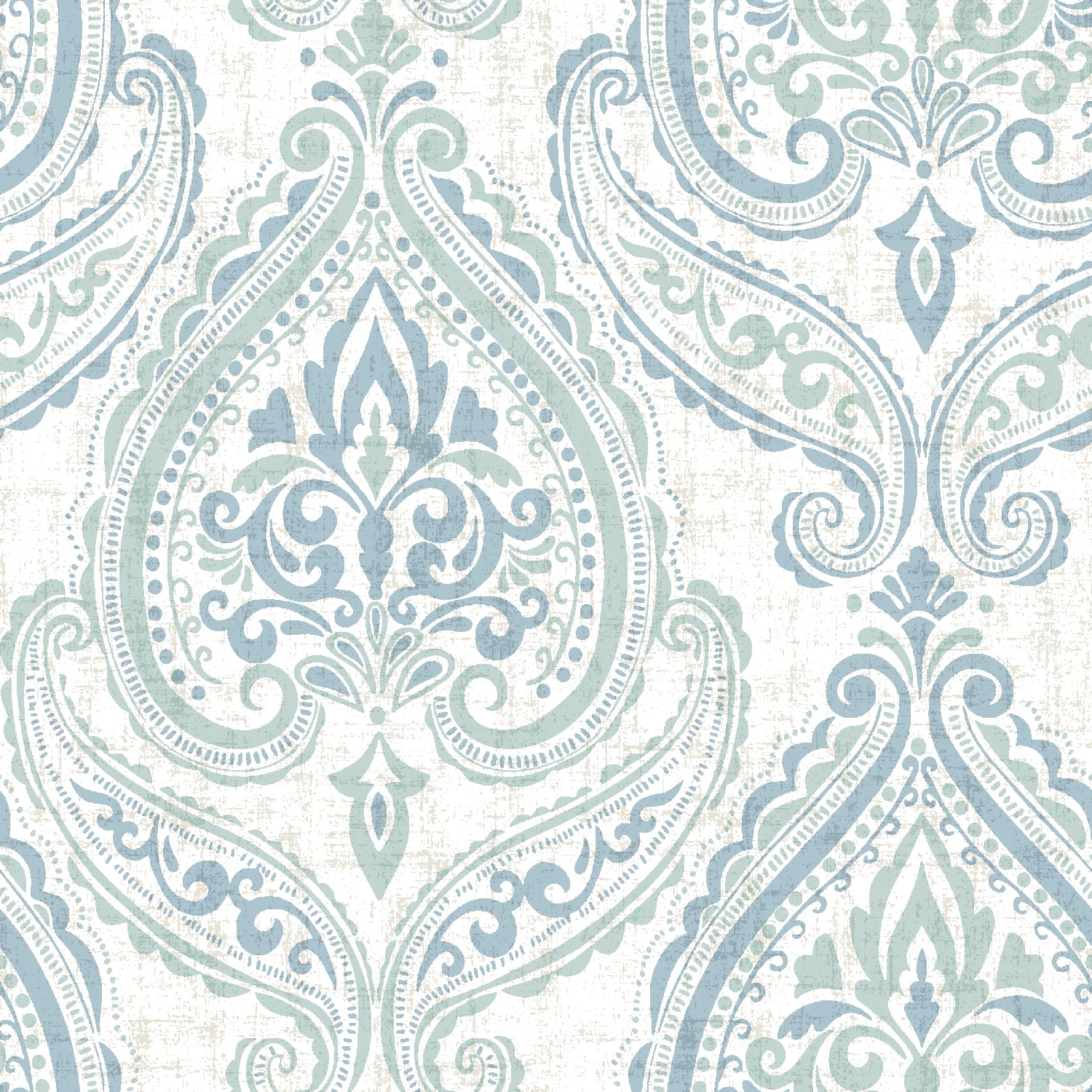 Waverly Inspirations 54" 100% Cotton Lotus Everyday Sewing and Craft Fabric 8 Yard By the Bolt, Blue