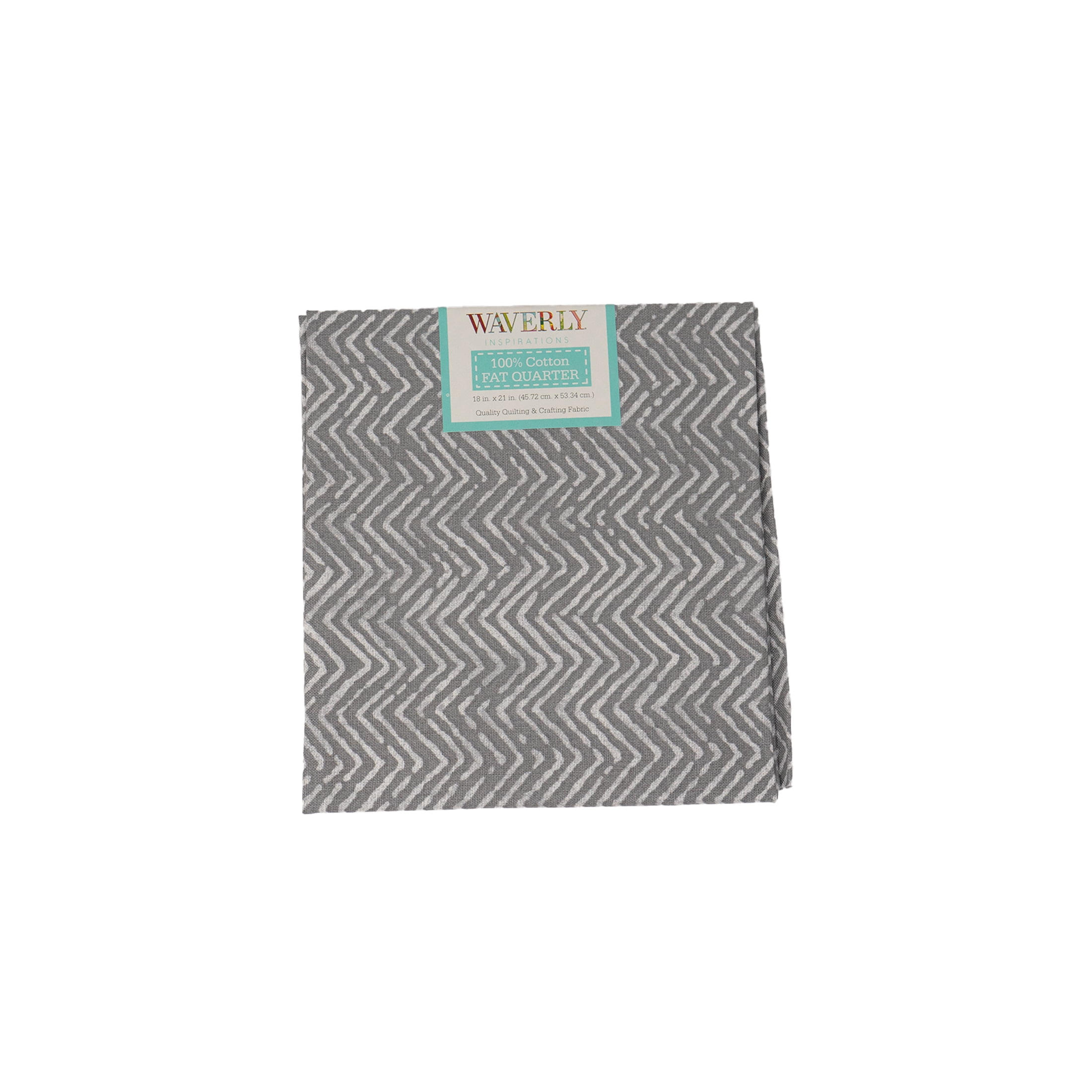 Waverly Inspirations, 100% Cotton, Sewing & Crafting, Herringbone Steel, Fat Quarter, Prints, 21 x 18