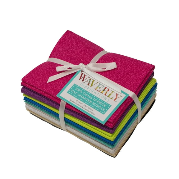 Waverly Inspirations, 100% Cotton, Sewing & Crafting, Multi Fabric Bundle, 21 x 18, 10Pcs