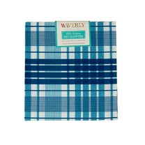 Waverly Inspirations, 100% Cotton, Sewing & Crafting, Plaid Grecian Blue, Fat Quarter, Prints, 21 x 18