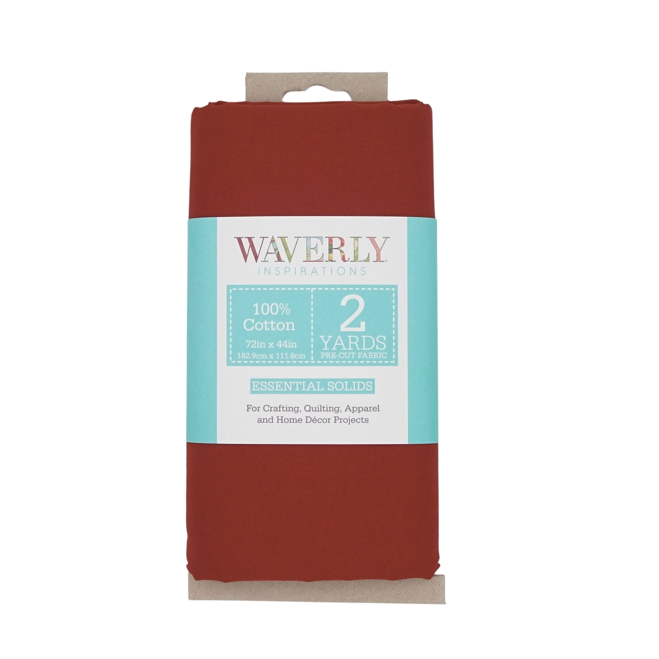 Waverly Inspirations 2 Yard Cut 100% Cotton Solid Fabric, Spice, 44 in Wide