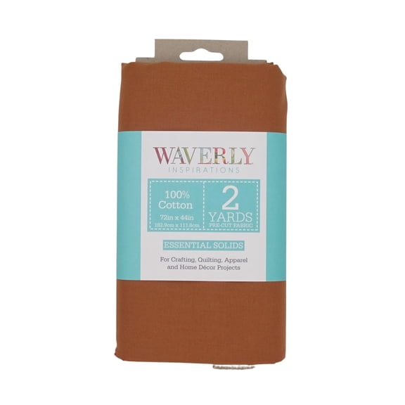 Waverly Inspirations Solid Sewing & Craft Fabric, 100% Cotton, Hazelnut, 2 Yard Precut, 44 in Wide