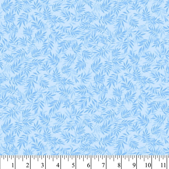 Waverly Inspirations 1 Yard Cut 100% Cotton Sweden Vineyard Fabric, Blue, 44” Wide for Quilting & Sewing