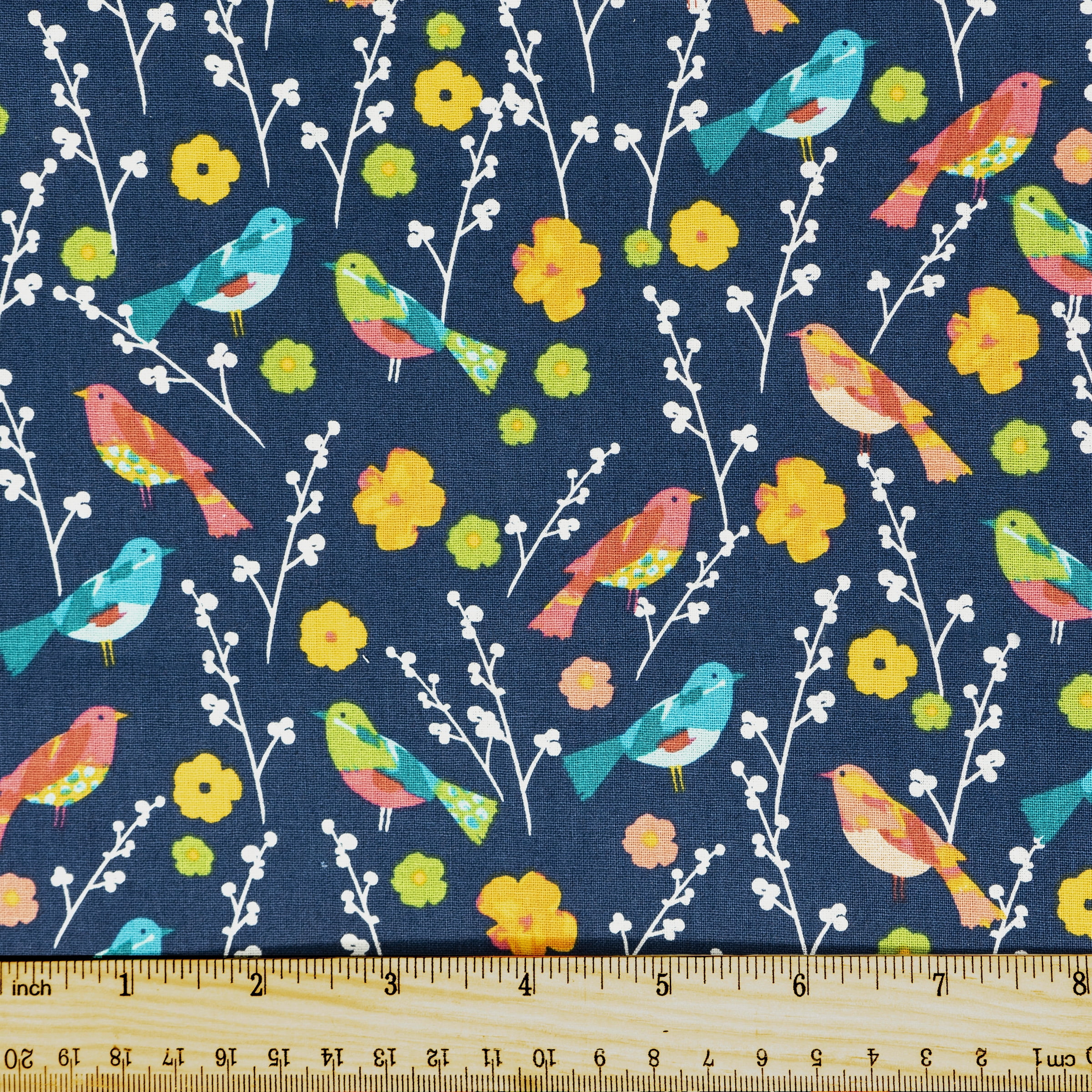 Waverly Inspirations 44" 100% Cotton Birds of Feather Sewing & Craft Fabric By the Yard, Multi-color