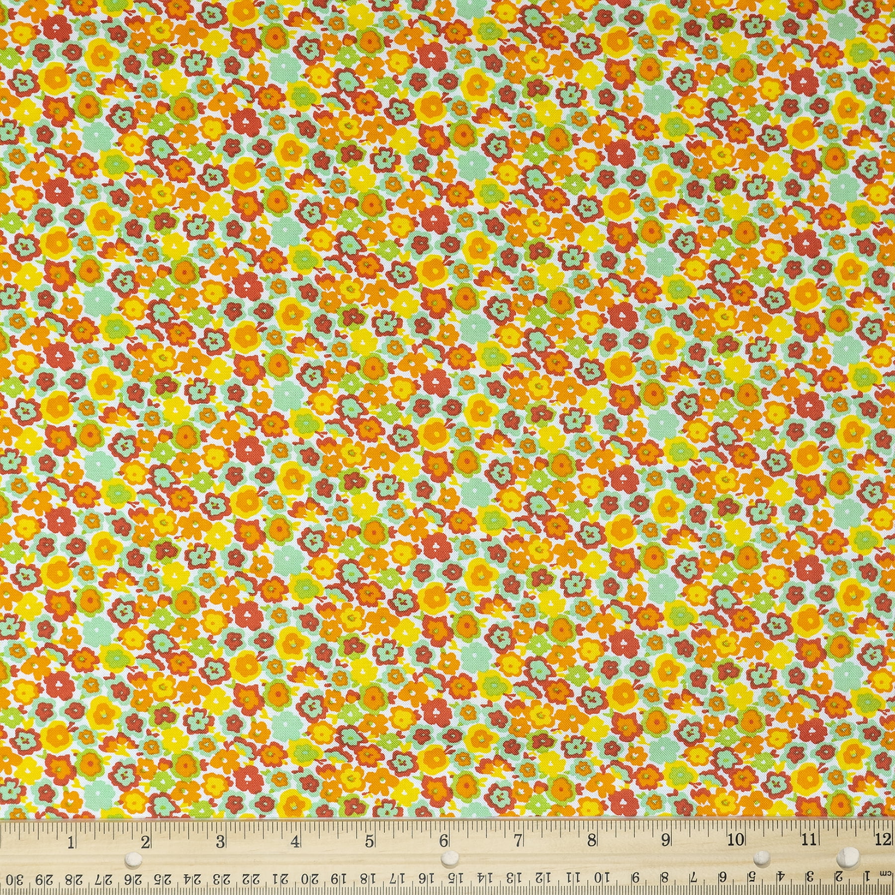 Waverly Inspirations 44" 100% Cotton Canvas Floral Sewing & Craft Fabric 8 yd By the Bolt, Orange