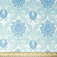 thumbnail image 1 of Waverly Inspirations 44" 100% Cotton Damask Sewing & Craft Fabric 8 yd By the Bolt, White and Blue, 1 of 2