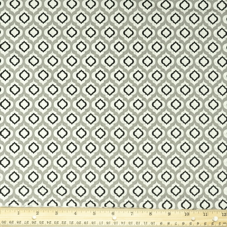 Waverly Inspirations 44 100% Cotton Printed Sewing & Craft Fabric 8 yd By  the Bolt, Raindrop Onyx