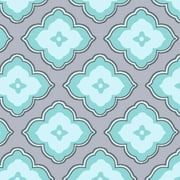 Waverly Inspirations 44" 100% Cotton Printed Sewing & Craft Fabric By the Yard, Gray and Blue