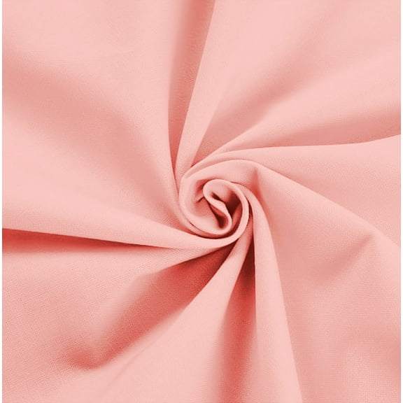 Waverly Inspirations 44" 100% Cotton Solid Print Sewing & Craft Fabric 8 yd By the Bolt, Blush