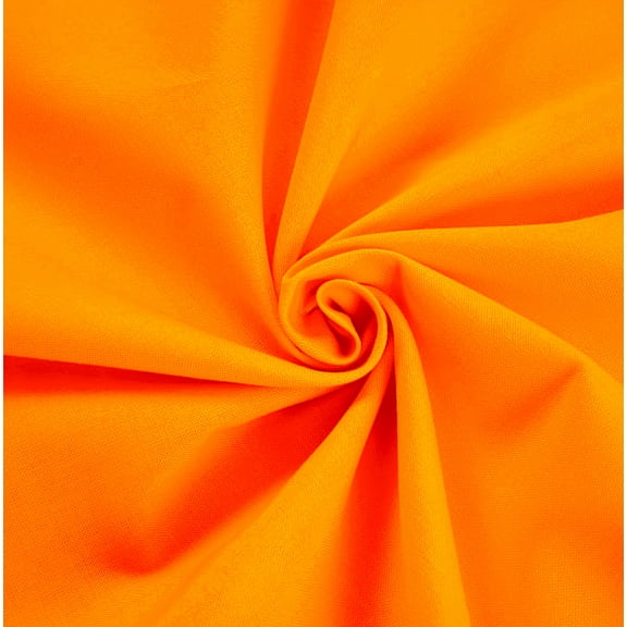 Waverly Inspirations 44" 100% Cotton Solid Print Sewing & Craft Fabric 8 yd By the Bolt, Orange