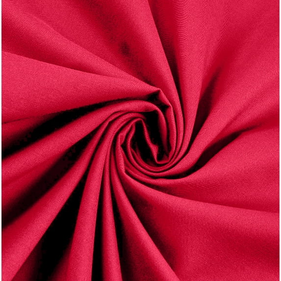 Waverly Inspirations 44" 100% Cotton Solid Print Sewing & Craft Fabric 8 yd By the Bolt, Poppy