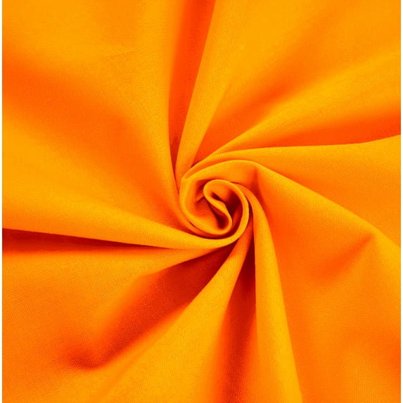 Waverly Inspirations 100% Cotton 44" Width Solid Carrot Color Sewing Fabric by the Yard