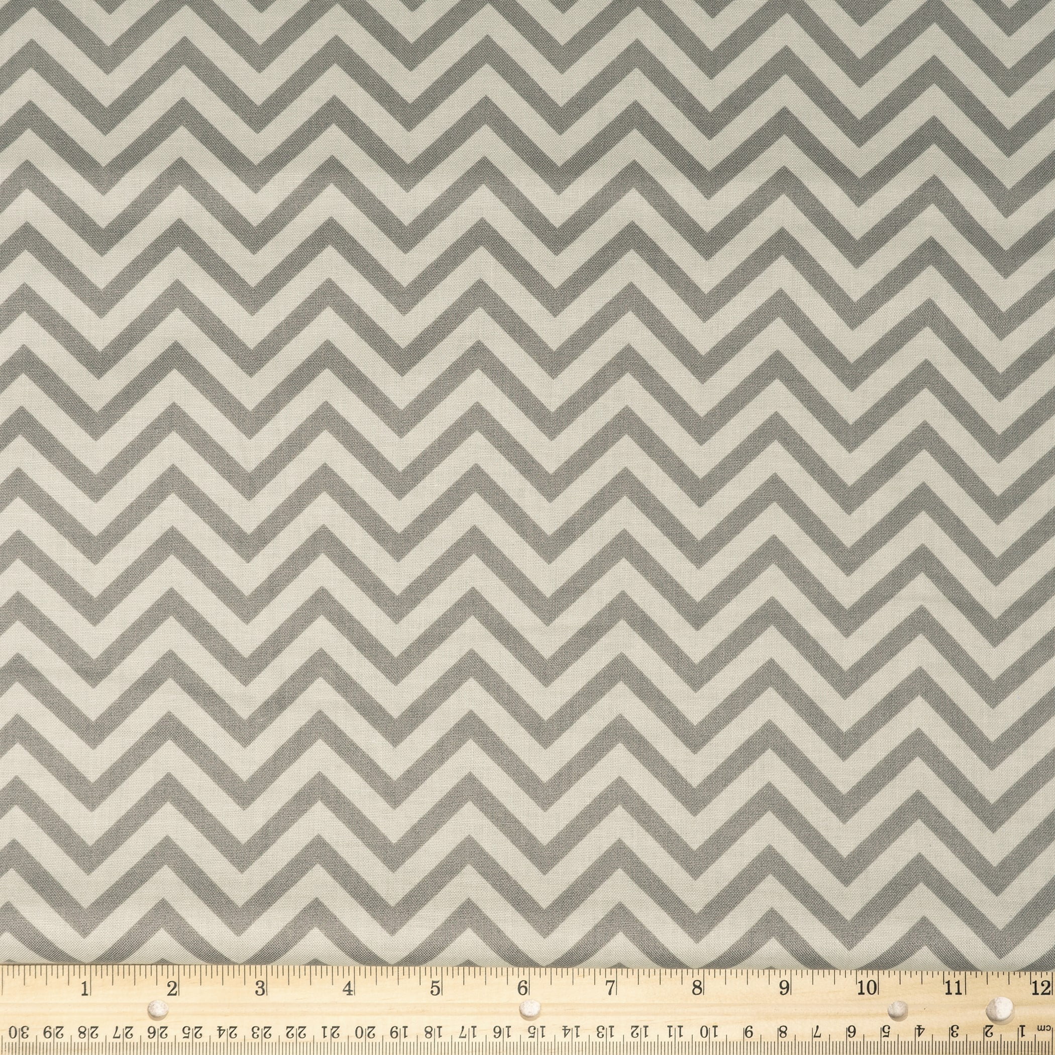 Waverly Inspirations 44" 100% Cotton Zigzag Sewing & Crafting Fabrics, 8 yd By the Bolt, Steel