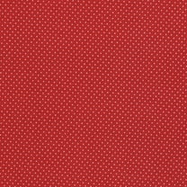 Waverly Inspirations 44" (3 Yards Cut) 100% Cotton Print Quilting Fabric, Red and White Pindots