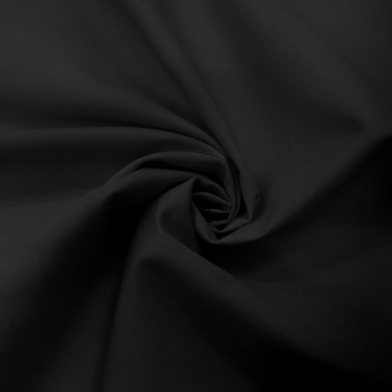Waverly Inspirations 44 (3 Yards Cut) 100% Cotton Solid Quilting Fabric  Precut, Black