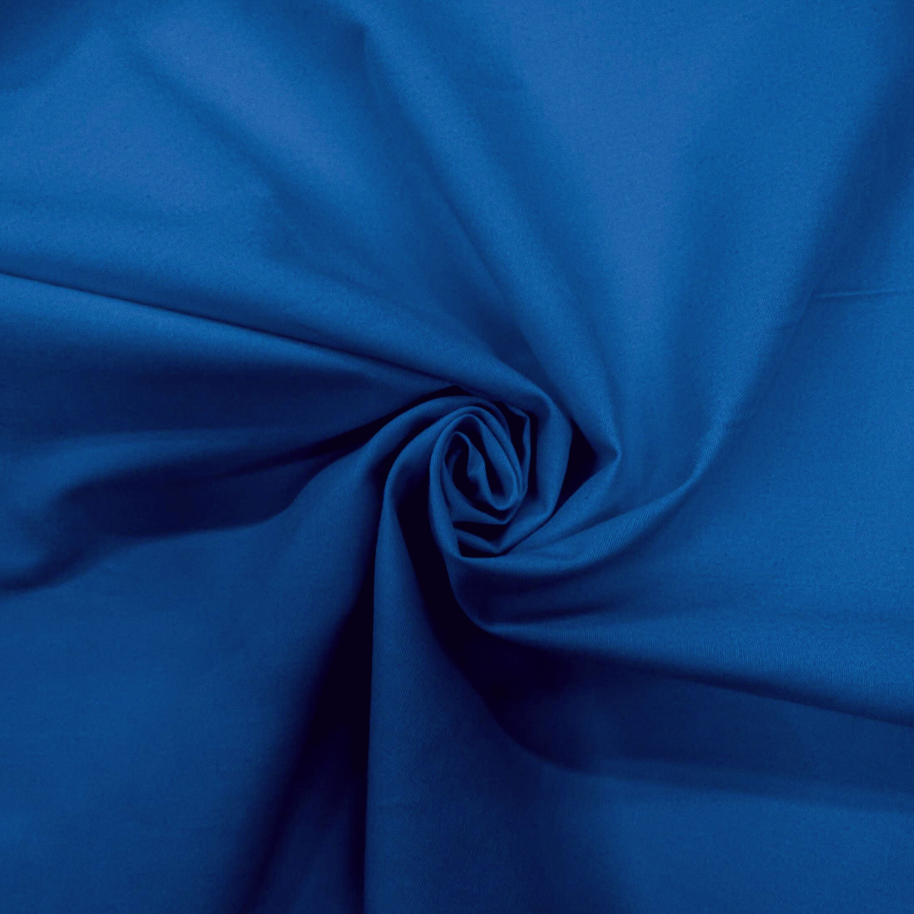 Waverly Inspirations 44" (3 Yards Cut) 100% Cotton Solid Quilting Fabric Precut, Lapis