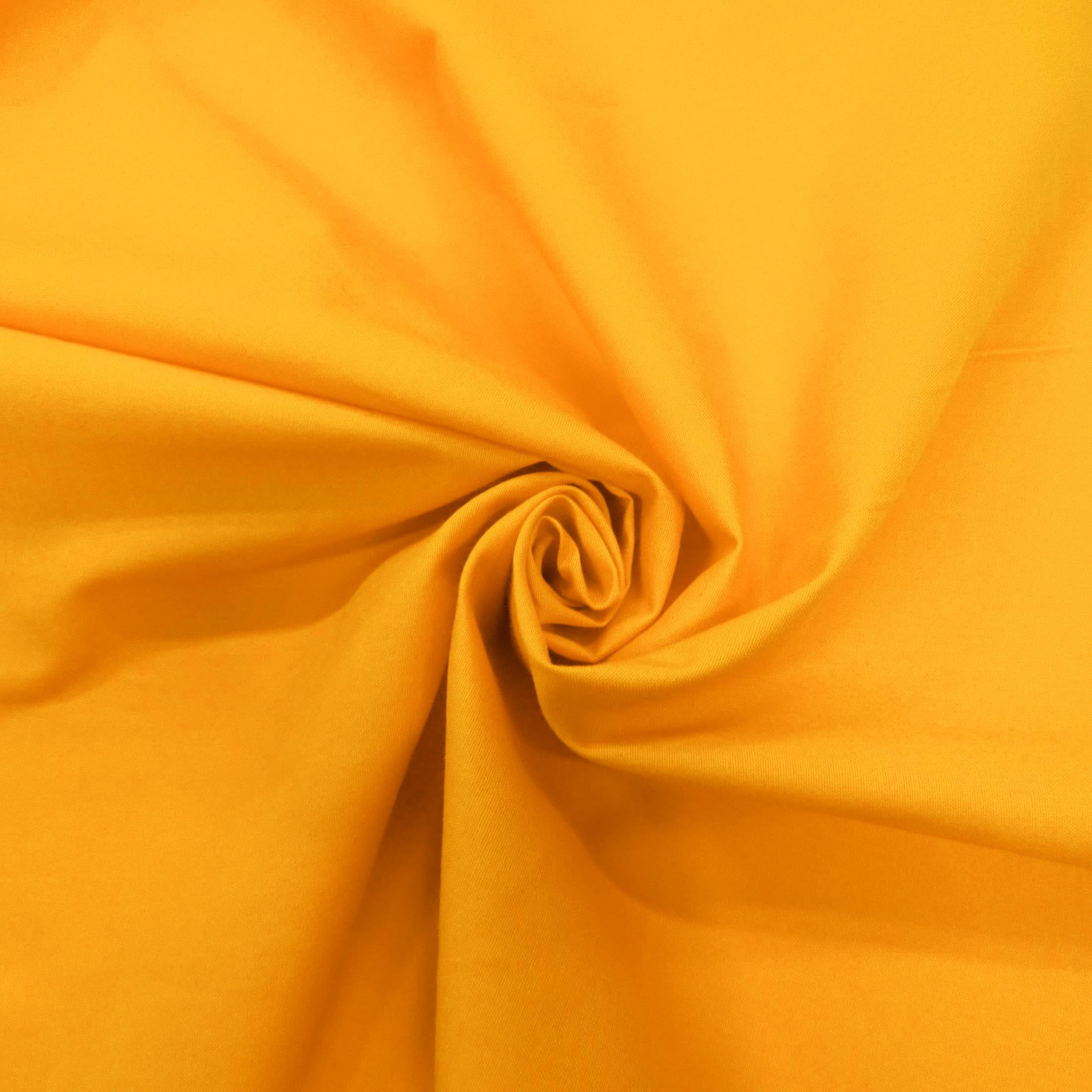 Waverly Inspirations 44" (3 Yards Cut) 100% Cotton Solid Quilting Fabric Precut, Marigold